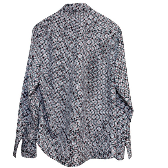 CON.STRUCT CIRCLE WOVEN LONG SLEEVE SHIRT Slim Fit Size L - Picture 2 of 5